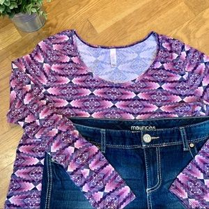 LuLaRoe Long sleeve Lynnae XL (EUC)